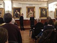 Science meets Society: Ahrtal talk 11/2011: Gethmann, Ach, Orthen, Hofmann (from the left)